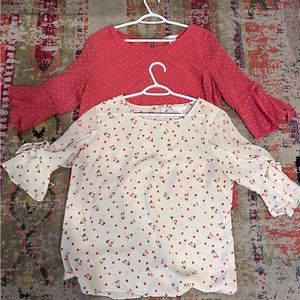 2 lauren conrad womens XL blouses